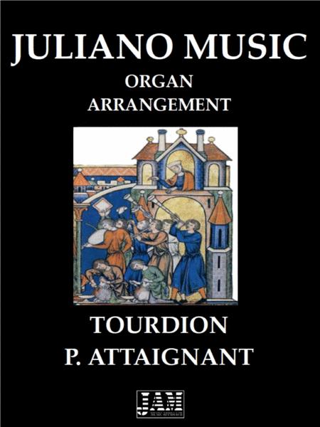 Tourdion Easy Organ Arrangement P Attaignant Sheet Music