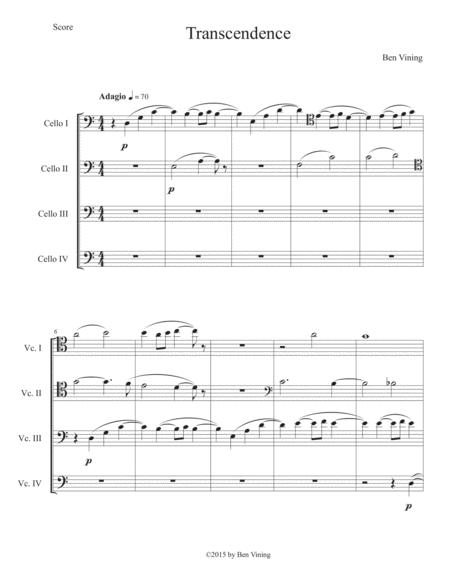 Free Sheet Music Transcendence