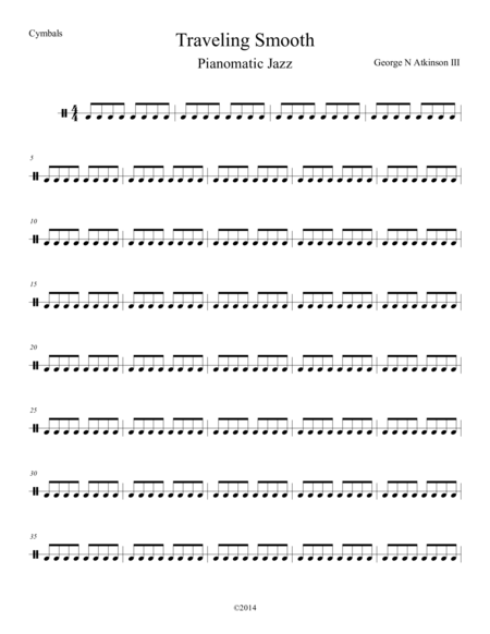 Traveling Smooth Cymbals Sheet Music