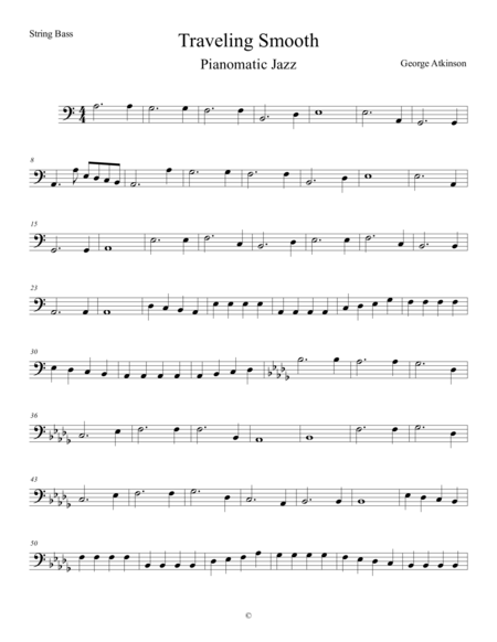 Traveling Smooth String Bass Sheet Music