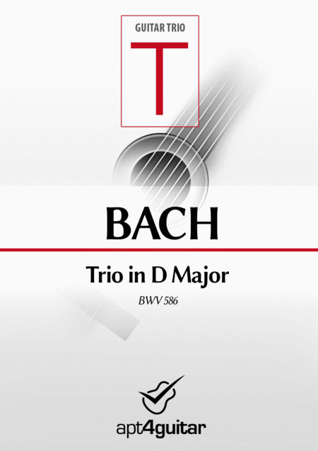 Trio Bwv 586 Sheet Music