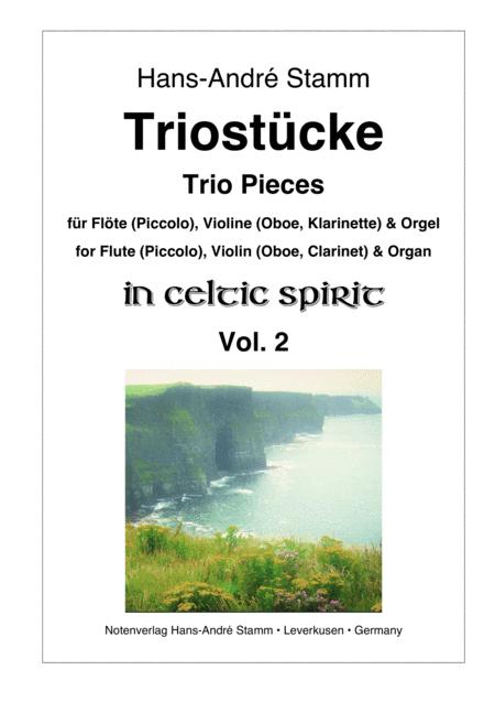 Free Sheet Music Trio Pieces For Flute Piccolo Violin Oboe Clarinet Organ Vol 2 In Celtic Spirit