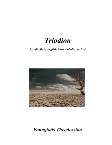 Triodion For Alto Flute English Horn And Alto Clarinet Sheet Music