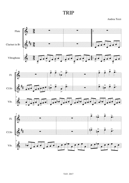 Free Sheet Music Trip