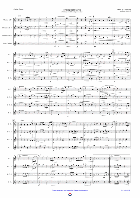 Triumphal March Grieg Sheet Music