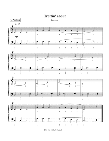 Free Sheet Music Trottin About Foxtrote