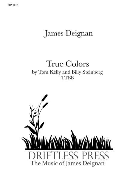 True Colors Ttbb Sheet Music