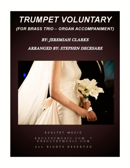 Trumpet Voluntary For Brass Trio Organ Accompaniment Sheet Music