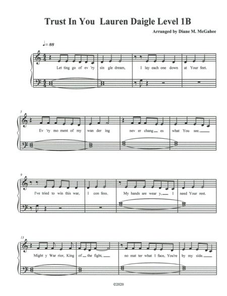 Trust In You Level 1b Sheet Music