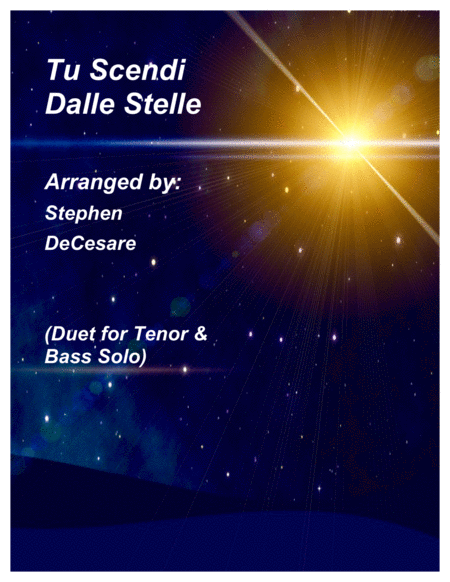 Tu Scendi Dalle Stelle Duet For Tenor And Bass Solo Sheet Music