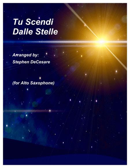 Free Sheet Music Tu Scendi Dalle Stelle For Alto Saxophone And Piano