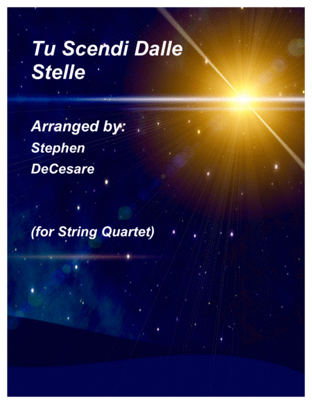 Free Sheet Music Tu Scendi Dalle Stelle For String Quartet And Piano