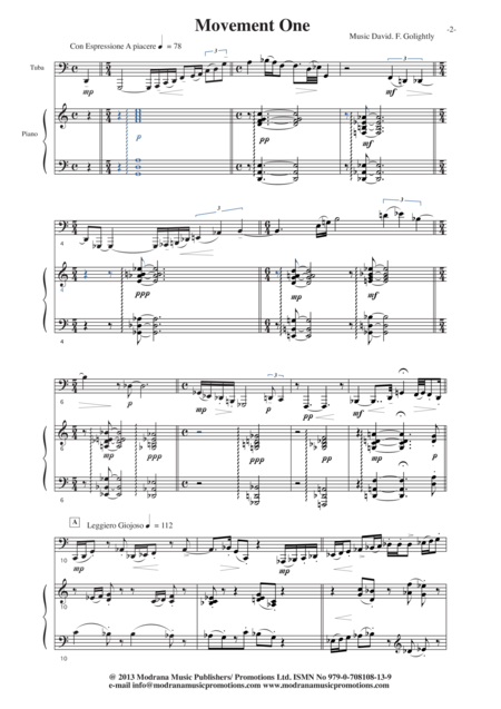 Tuba Sonata Sheet Music