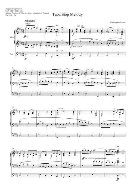 Free Sheet Music Tuba Stop Melody