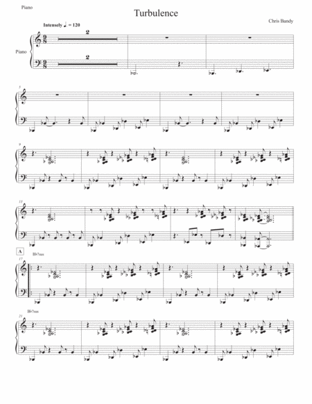 Turbulence Sheet Music