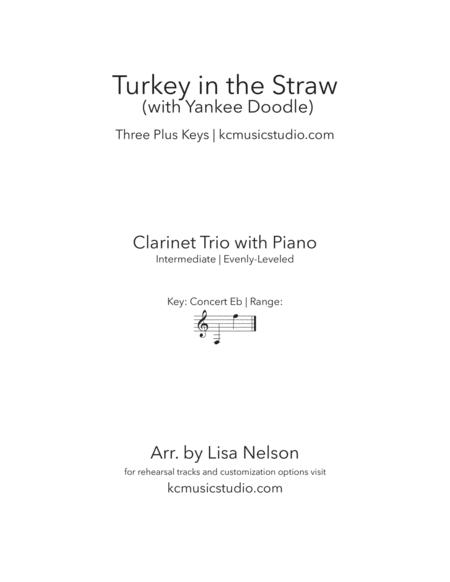 Free Sheet Music Turkey In The Straw Clarinet Trio With Piano Accompaniment