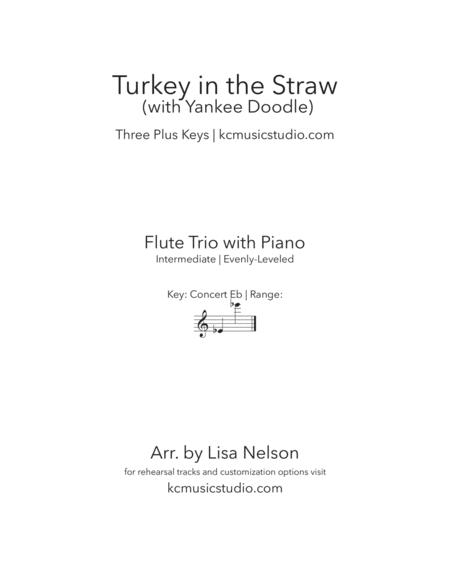 Turkey In The Straw Flute Trio With Piano Accompaniment Sheet Music