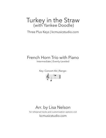 Turkey In The Straw French Horn Trio With Piano Accompaniment Sheet Music