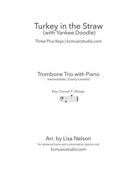 Turkey In The Straw Trombone Trio With Piano Accompaniment Sheet Music