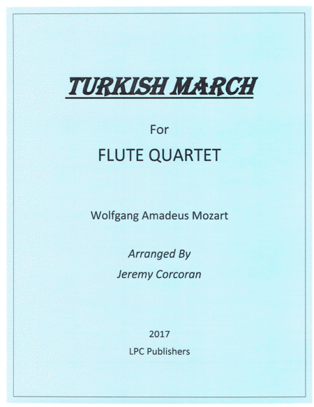 Turkish March For Flute Quartet Sheet Music