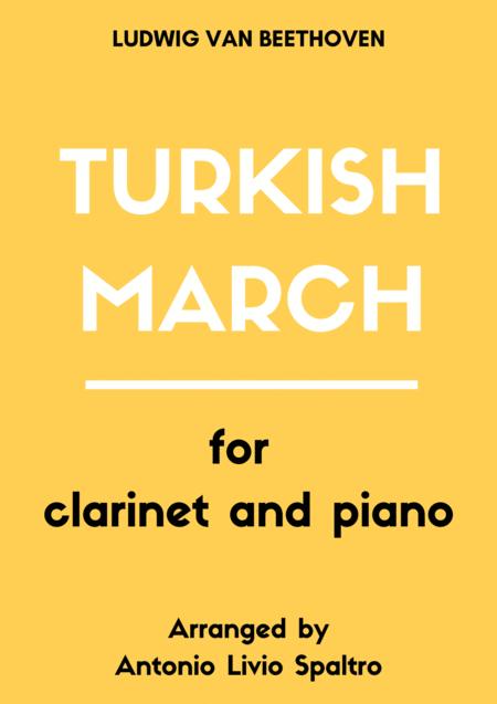 Turkish March From Ruins Of Athens For Clarinet And Piano Sheet Music