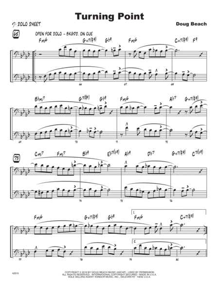 Free Sheet Music Turning Point Sample Solo Bass Clef Instr