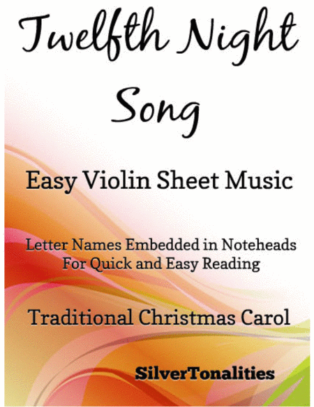 Twelfth Night Song Easy Violin Sheet Music Sheet Music