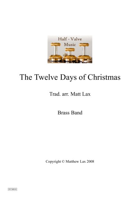 Twelve Days Of Christmas Brass Band Sheet Music