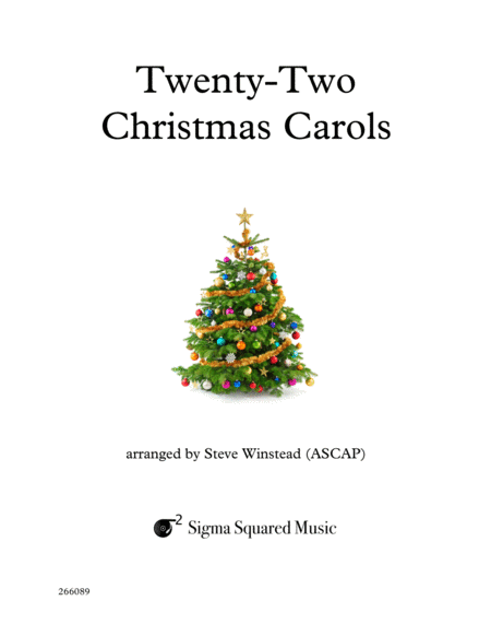 Free Sheet Music Twenty Two Christmas Carols For Concert Band