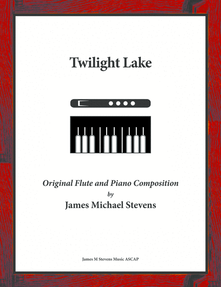Free Sheet Music Twilight Lake Flute Piano