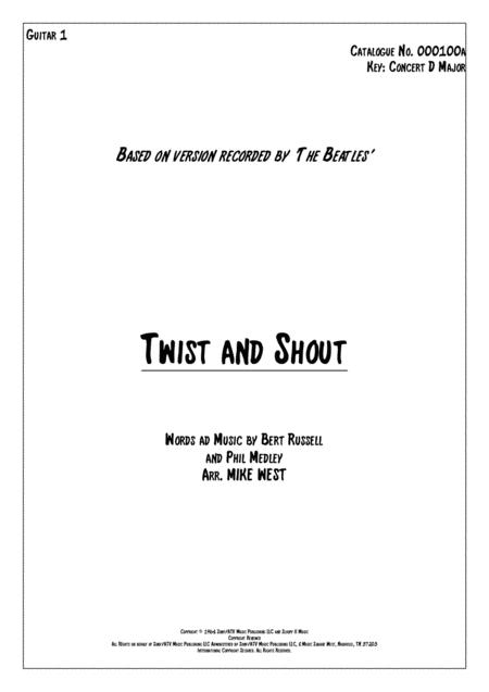 Free Sheet Music Twist And Shout Guitar 1