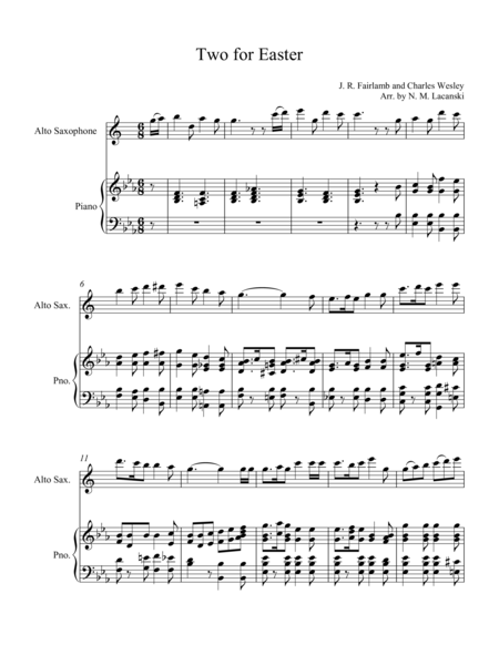 Two For Easter Sheet Music