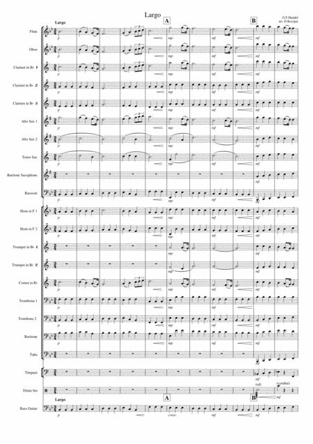 Two Foster Songs For Small Band Sheet Music