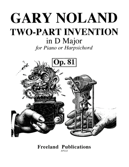 Two Part Invention In D Major Op 81 Sheet Music