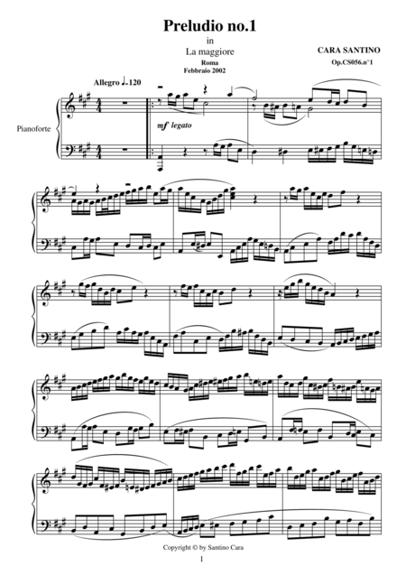 Two Preludes For Piano Sheet Music