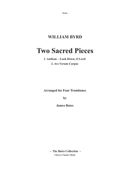 Two Sacred Pieces For Trombone Quartet Sheet Music