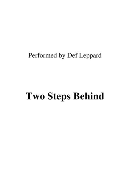 Free Sheet Music Two Steps Behind Performed By Def Leppard