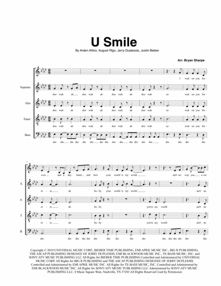 Free Sheet Music U Smile