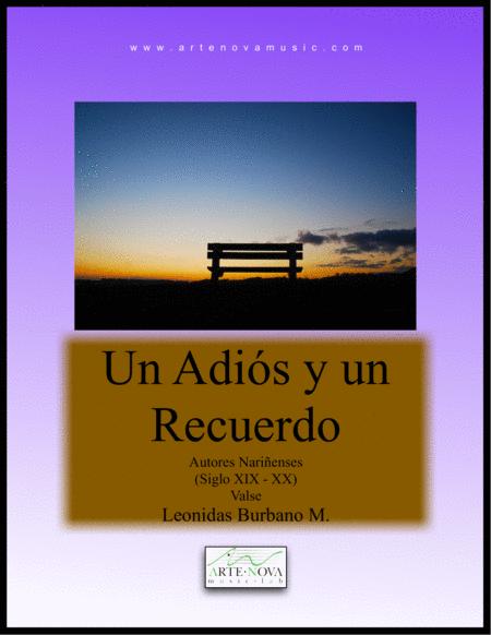 Un Adis Y Un Recuerdo Vals For Piano Sheet Music