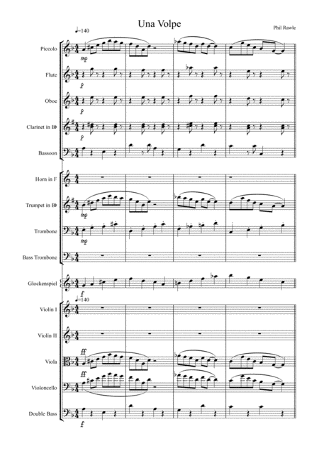 Free Sheet Music Una Volpe