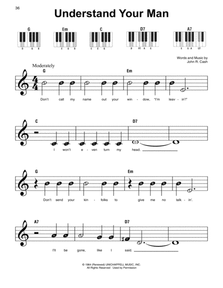 Understand Your Man Sheet Music