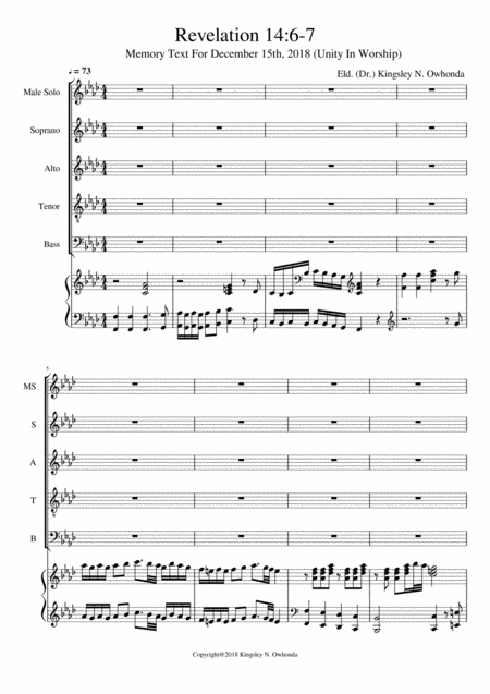 Unity In Worship Sheet Music