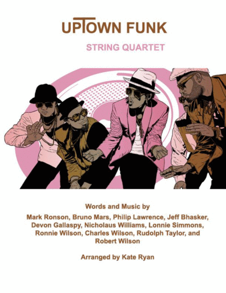 Uptown Funk String Quartet Sheet Music