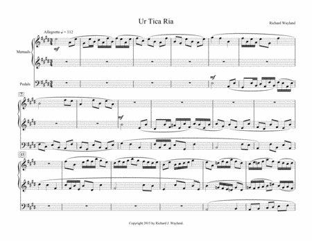 Free Sheet Music Ur Tica Ria