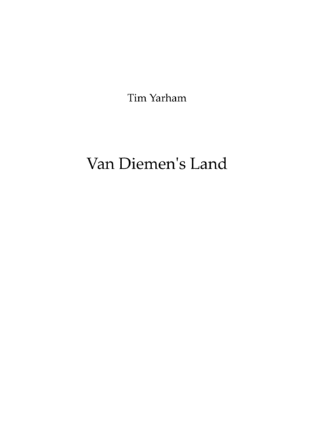 Van Diemens Land Sheet Music