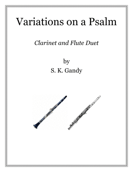 Free Sheet Music Variations On A Psalm Duet For Flute And Clarinet