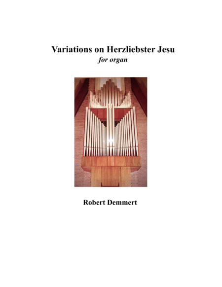 Variations On Herzliebster Jesu Sheet Music