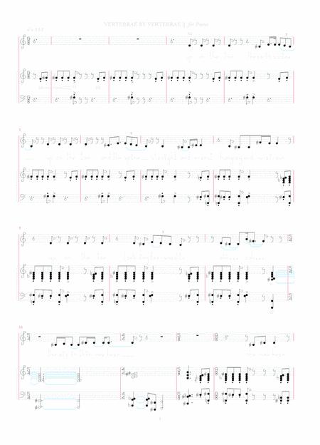 Vertebrae By Vertebrae Sheet Music