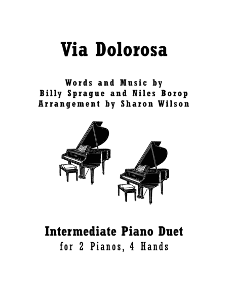 Free Sheet Music Via Dolorosa 2 Pianos 4 Hands Duet