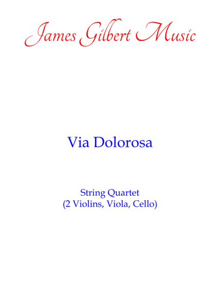 Free Sheet Music Via Dolorosa St